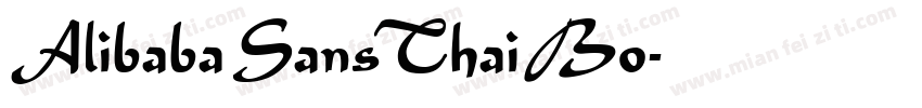 Alibaba Sans Thai Bo字体转换